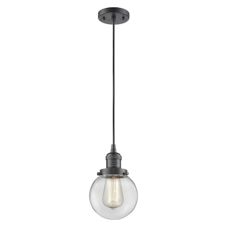 Innovations Lighting 1 Light Beacon 6 Inch Mini Pendant, 699109 201C-OB-G202-6